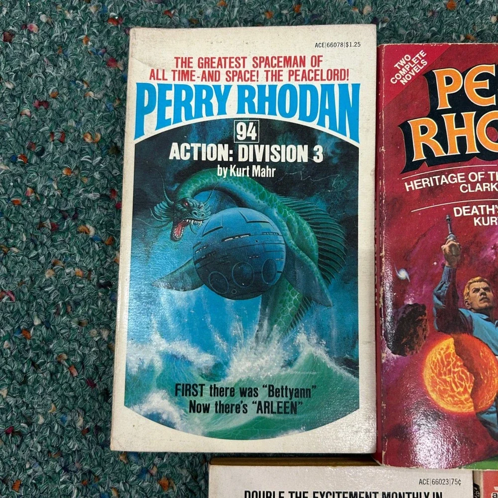 Perry Rhodan Sci-Fi Paperback Lot Vintage Ace Books Pulp Sci-Fi Retro